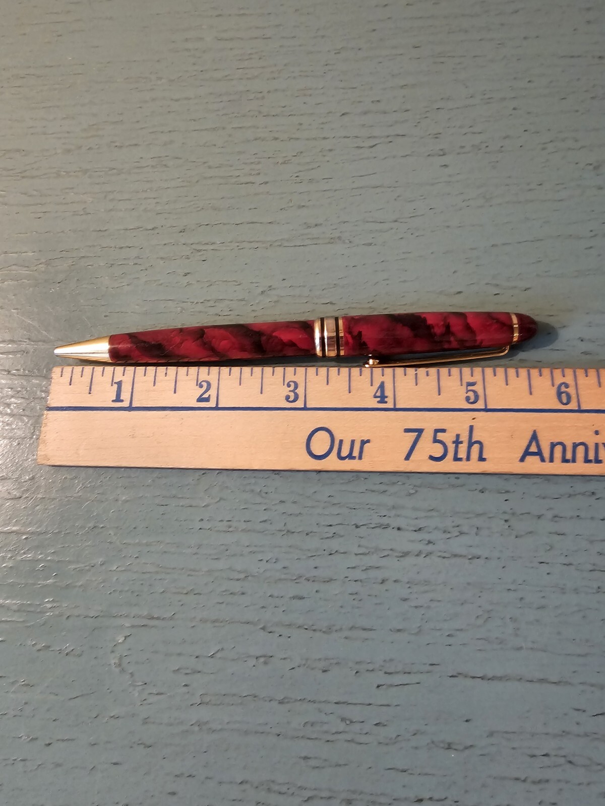 Vintage Lodis Executive Pen-23.5KT Electroplate,Brass Barrel, Clip-Very Good