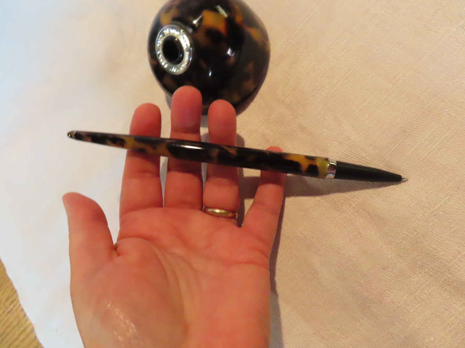 Retro 51 faux tortoise ball point pen and base desk set