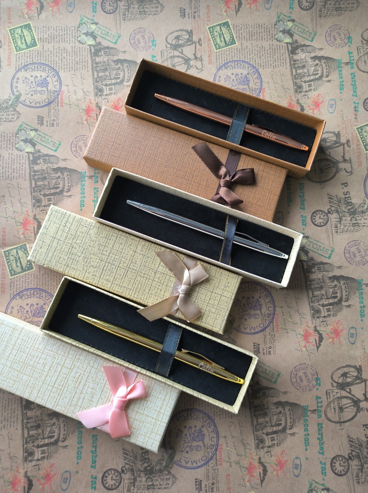Luxury Metallic Engraved Pens – Timeless Elegance