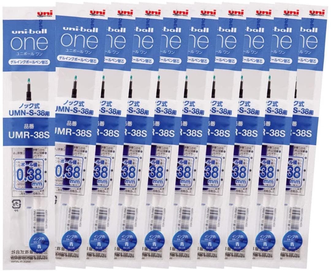 Uniball One 0.38 UMR38S.24 black 10pcs red 10pcs blue 10pcs #eb487c