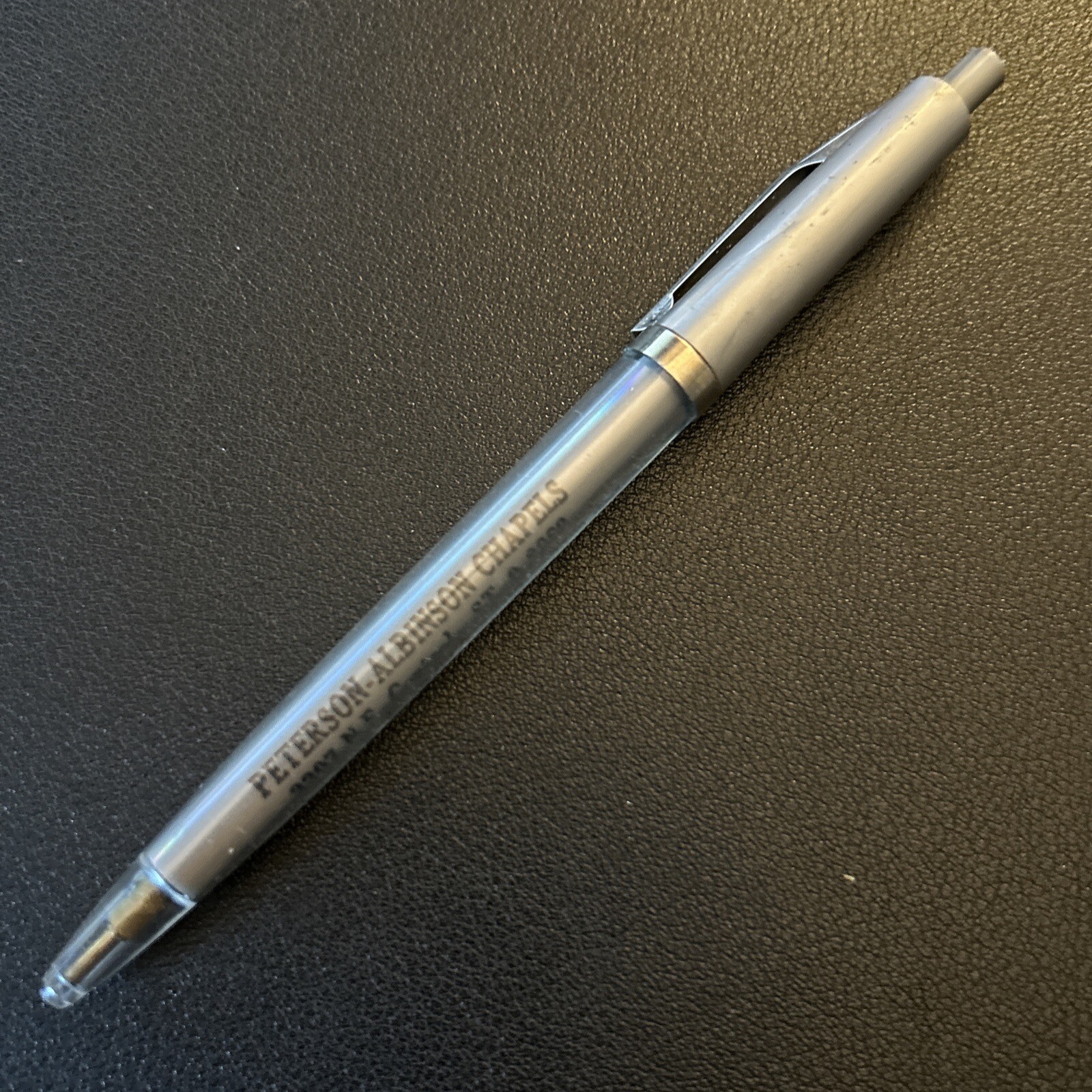 VTG 1960s Rocket Ballpoint Pen Peterson Albinson Chapels Minneapolis Minnesota