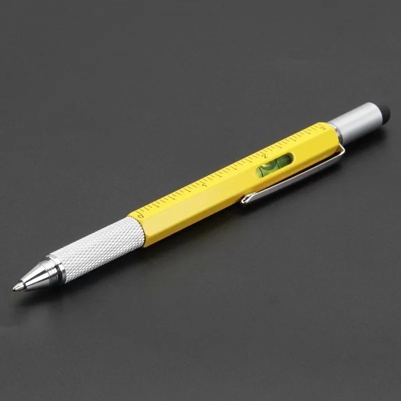 7 in1 Multifunction Ballpoint Pen with Modern Handheld Tool Measure Technical