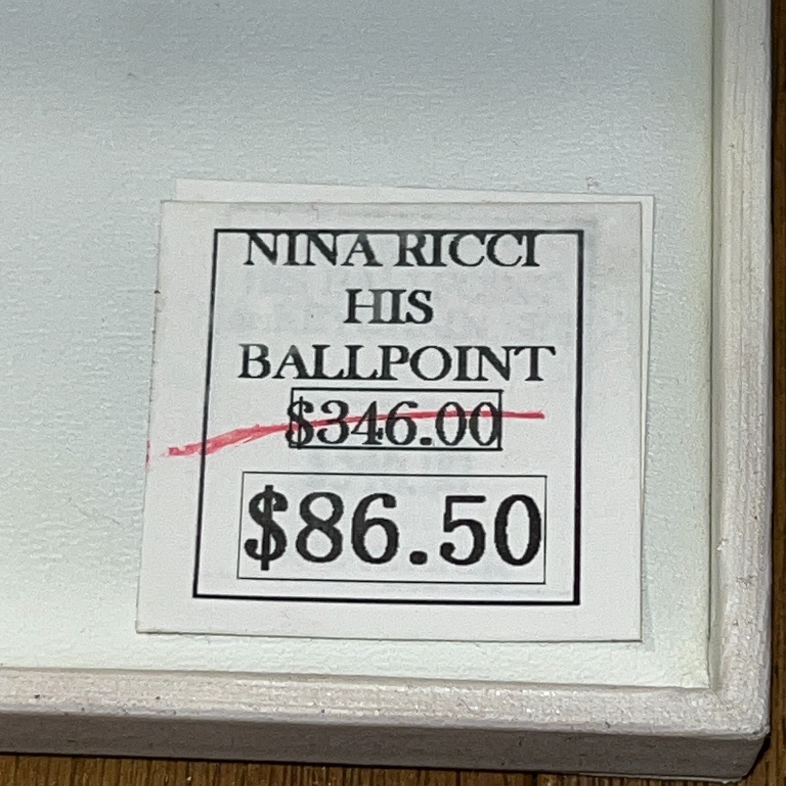 Nina Ricci His Ballpoint pen with keychain and COA