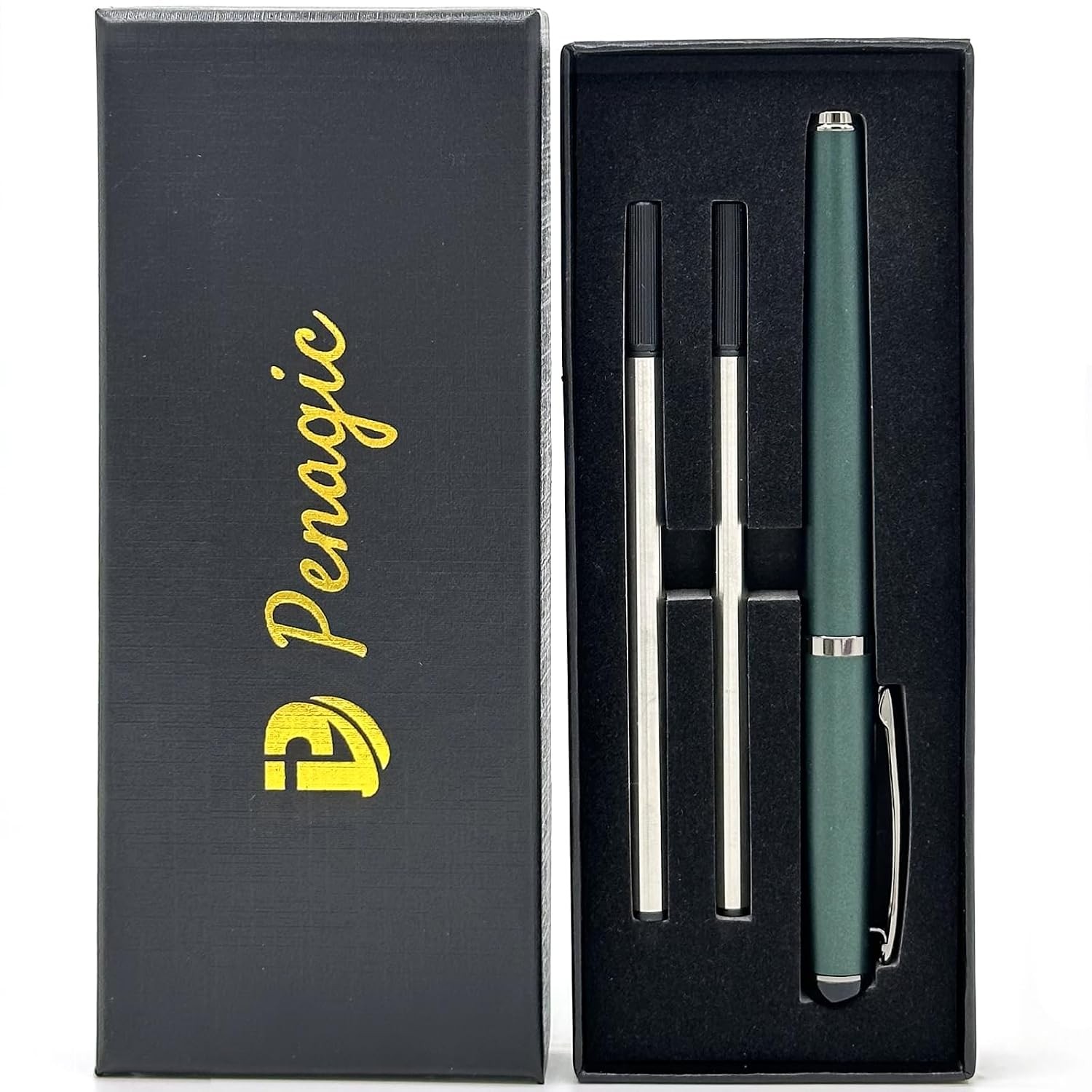 Luxury Rollerball Pen, Black Ink, Fine Point, Unisex, Professional Writing
