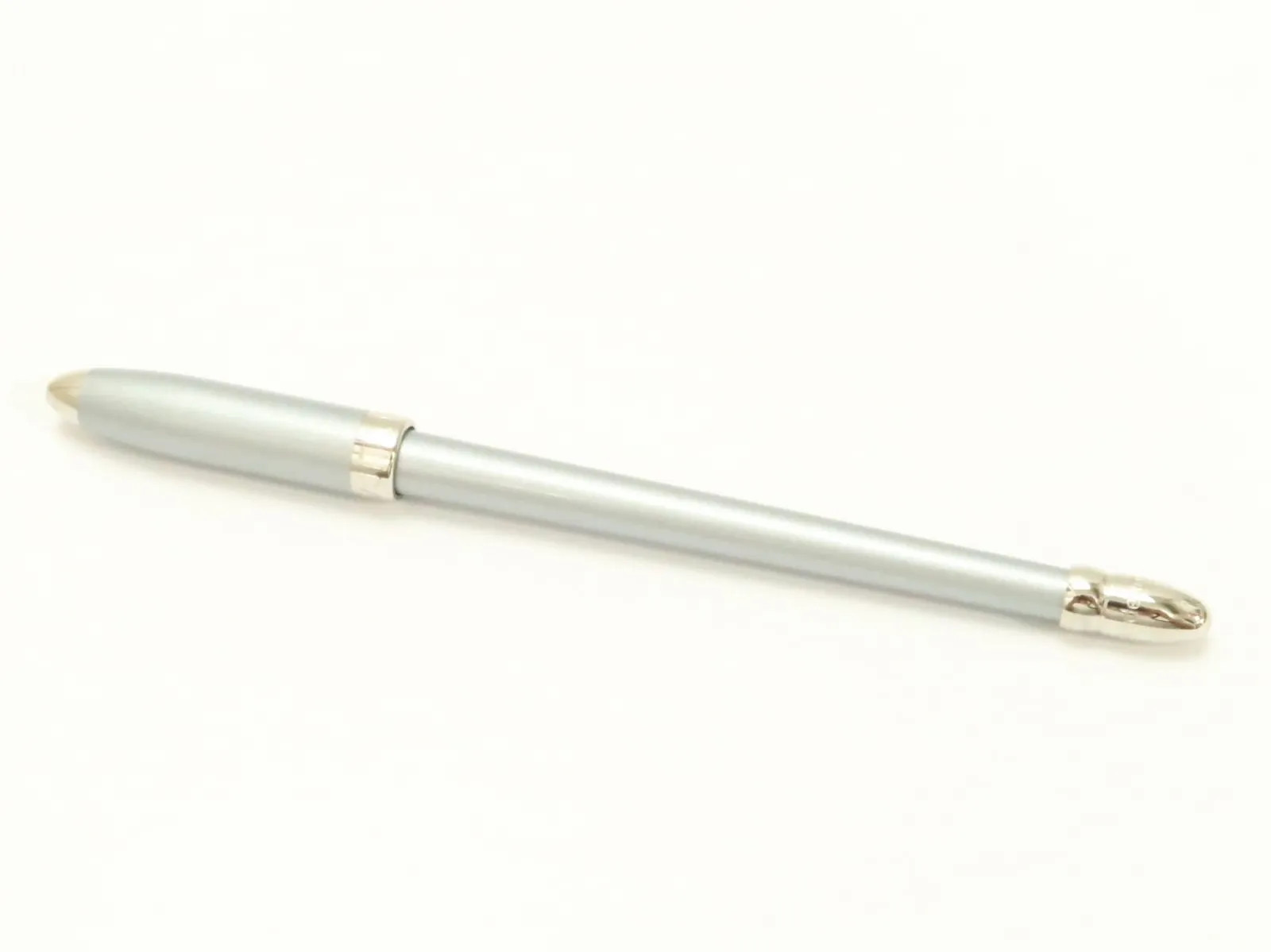 Louis Vuitton Ballpoint Pen Silver Metal Body Only Good Condition Used Japan