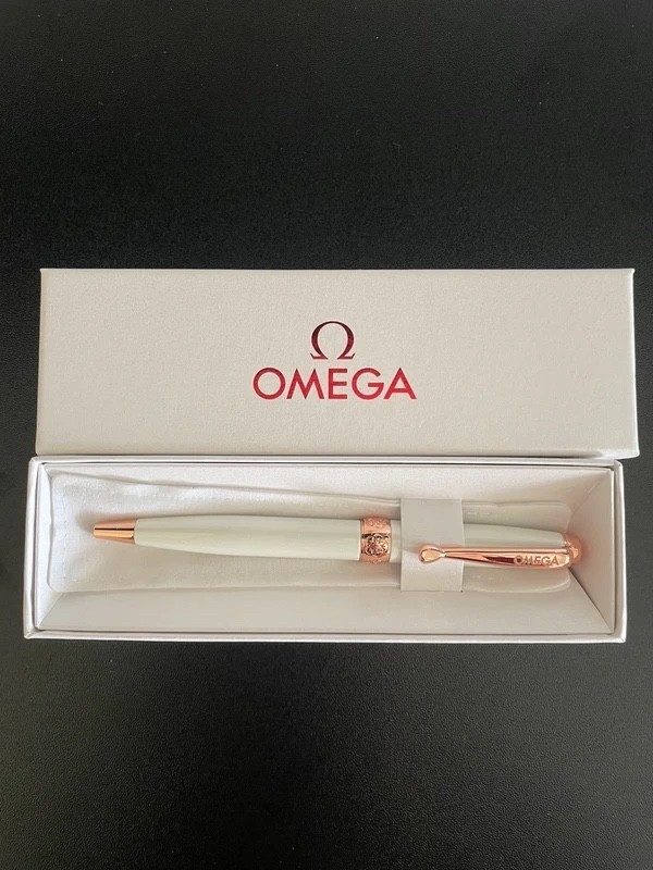 OMEGA Rose Gold Pen Official Timekeeper Collectible Branded Accessory