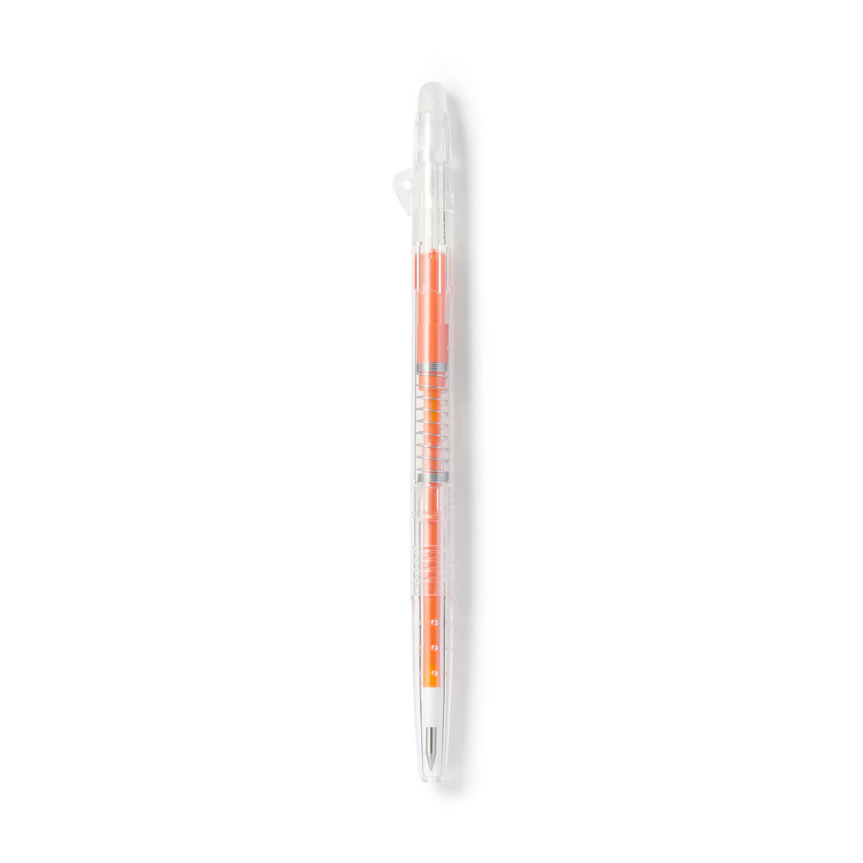 MUJI Erasable by rubbing Slim ballpoint pen Retractable type 0.38mm Orange