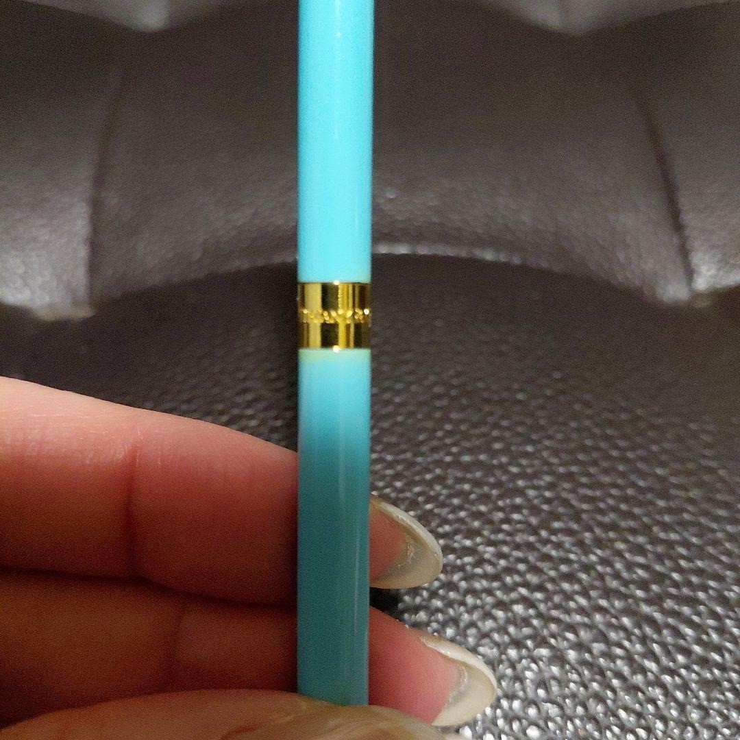 Tiffany & Co Gold Blue Enamel Purse Pen Pre-Owned Accessory