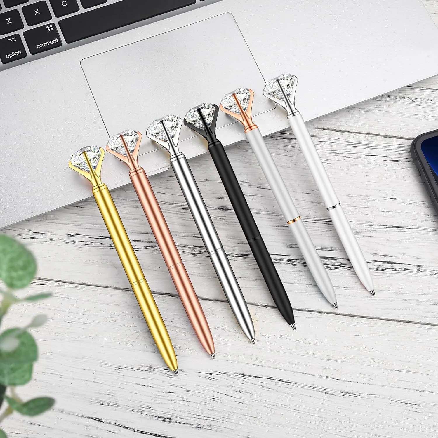20 Pieces Diamond Pens of Cute Beautiful Ballpoint Pens Crystal Diamond Pen for