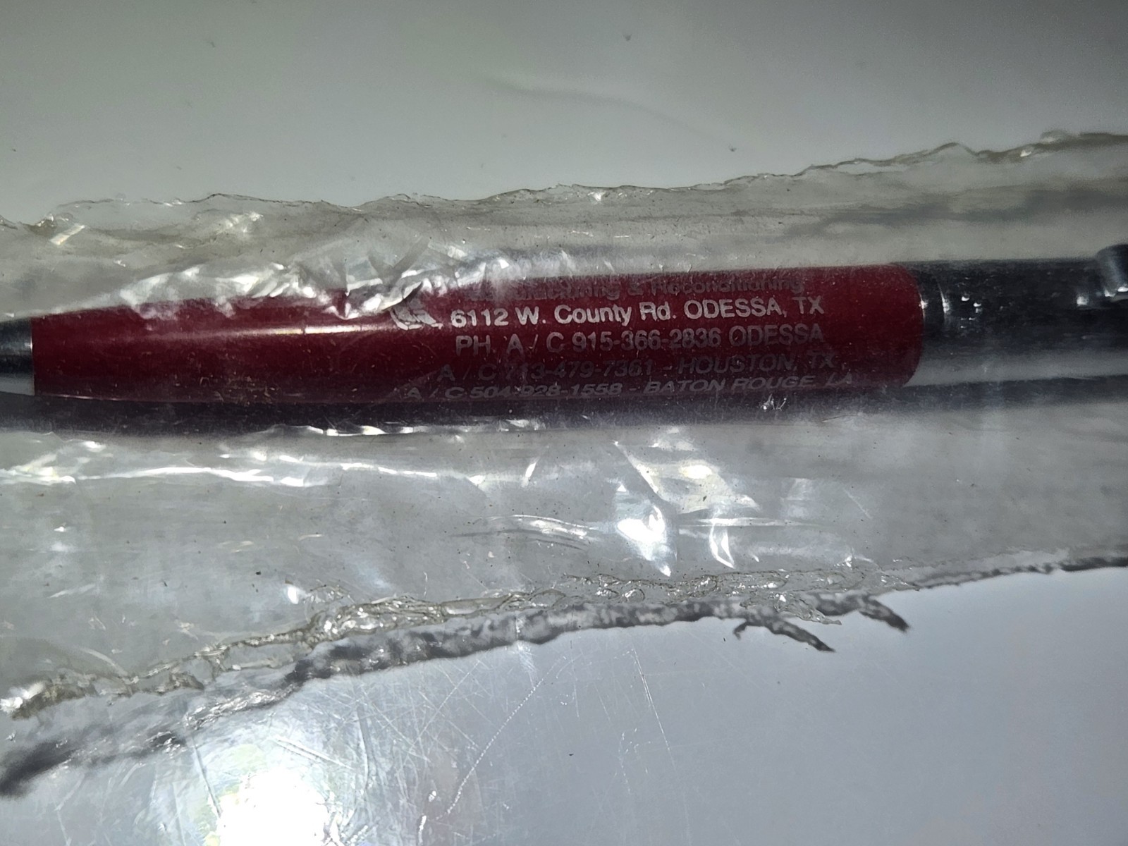 Vintage Paper Mate Double Heart Ballpoint Pen Red & Chrome
