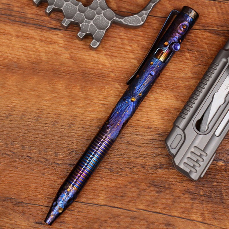 New Outdoor Titanium Alloy Bolt Action Pocket Signature Pen EDC Pen