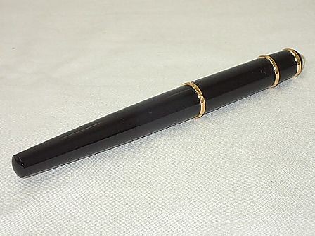 Diabolo de Cartier Rollerball Pen ST180001 Black Gold w/ Box Case Papers Unisex