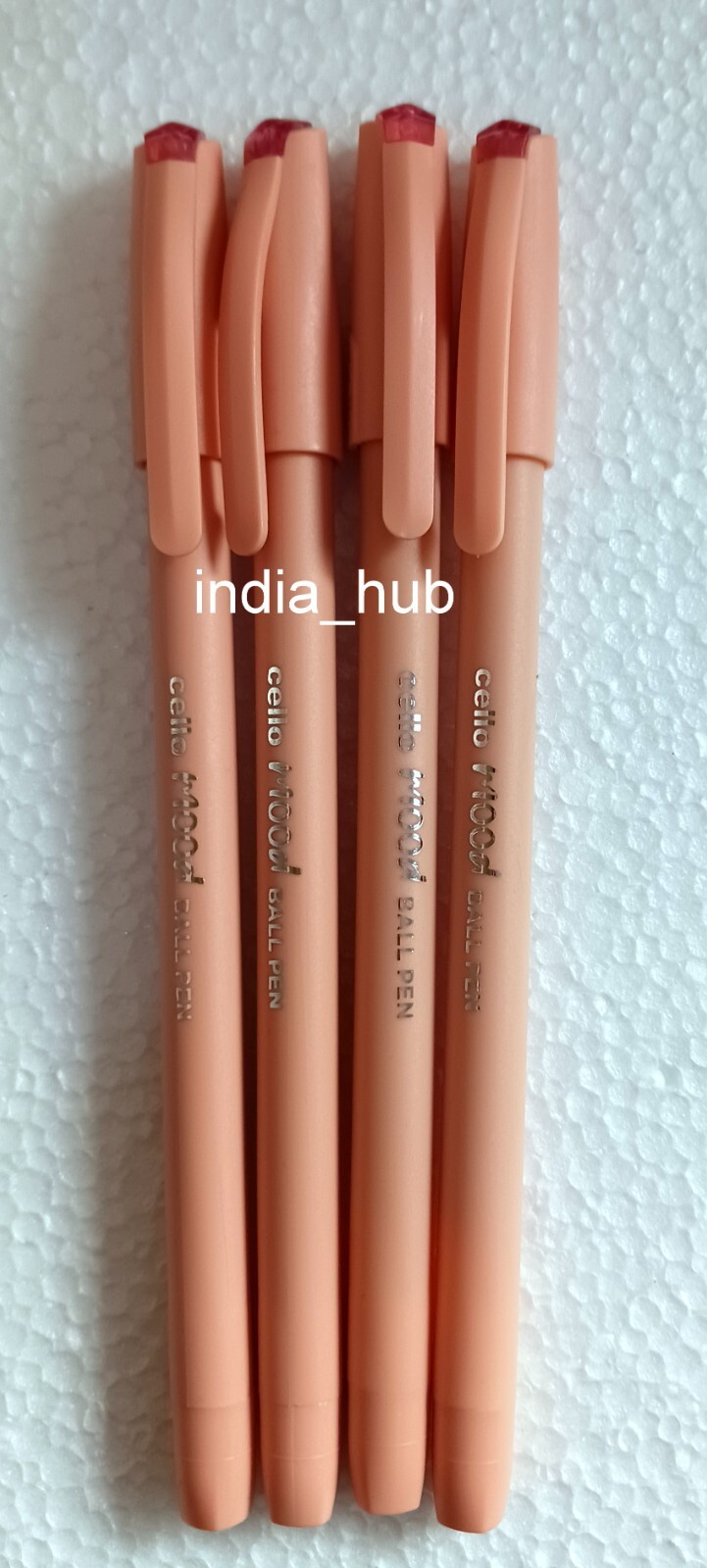 10 x Cello Mood Ball Pen Red 0.5mm Smooth Writing – India