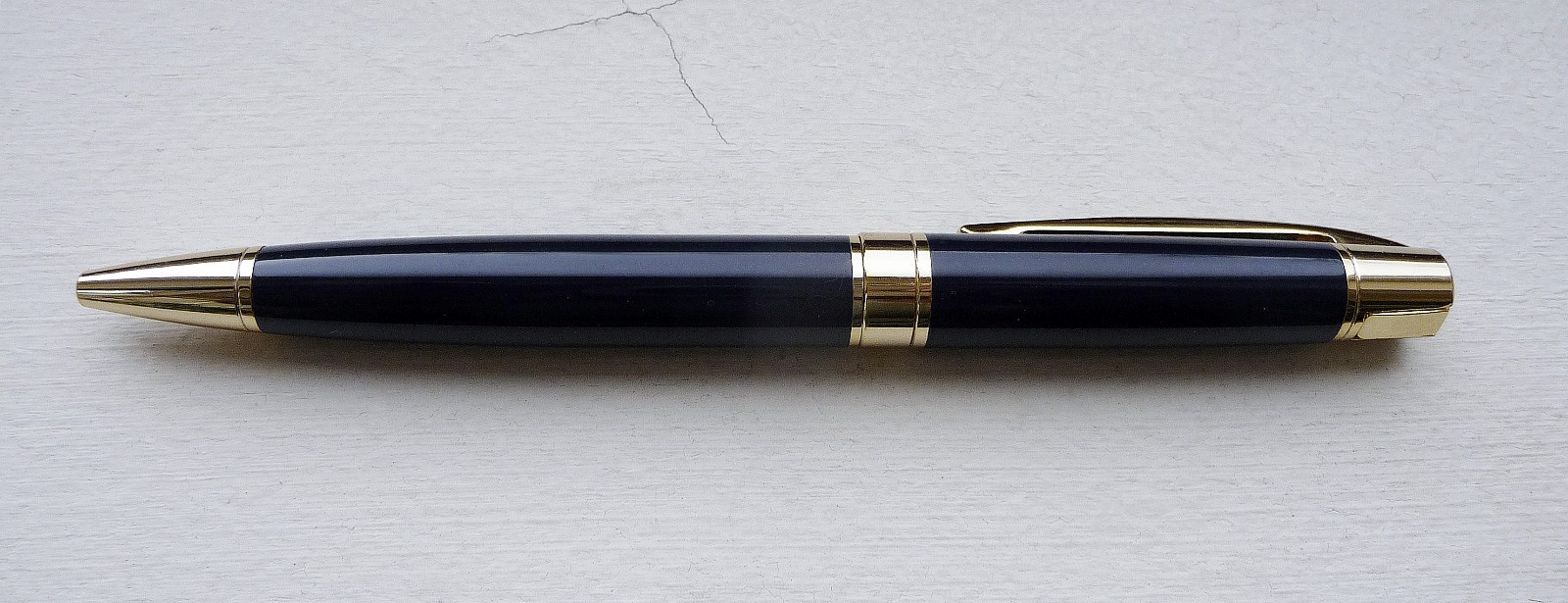 HARRY WINSTON Navy/Gold Ballpoint Office Pen ~ No Box