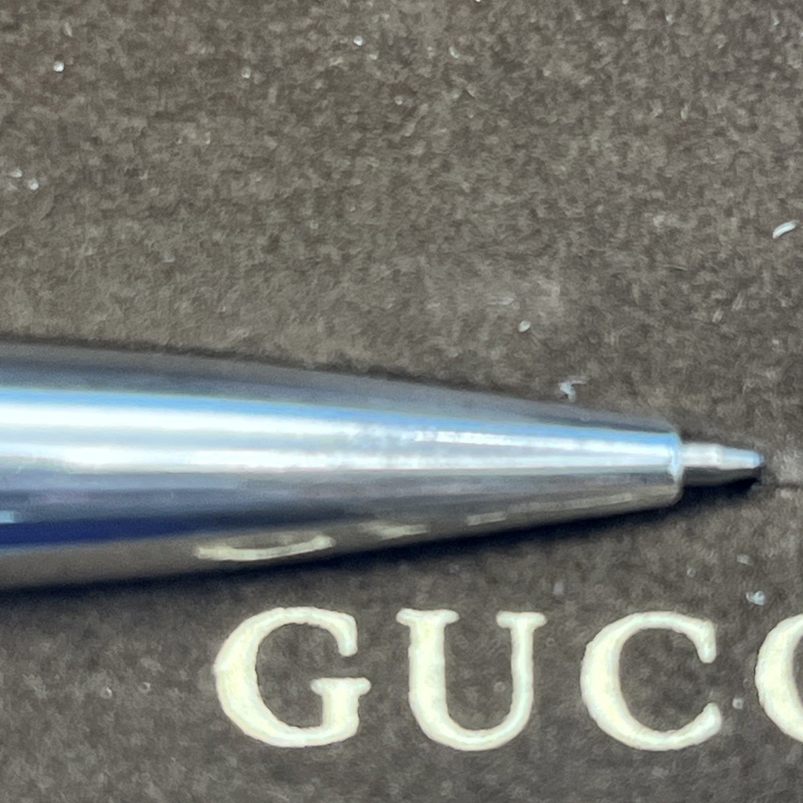 Vintage Gucci 925 Sterling Silver Ballpoint Pen Made in Italy Circa 1970s *READ