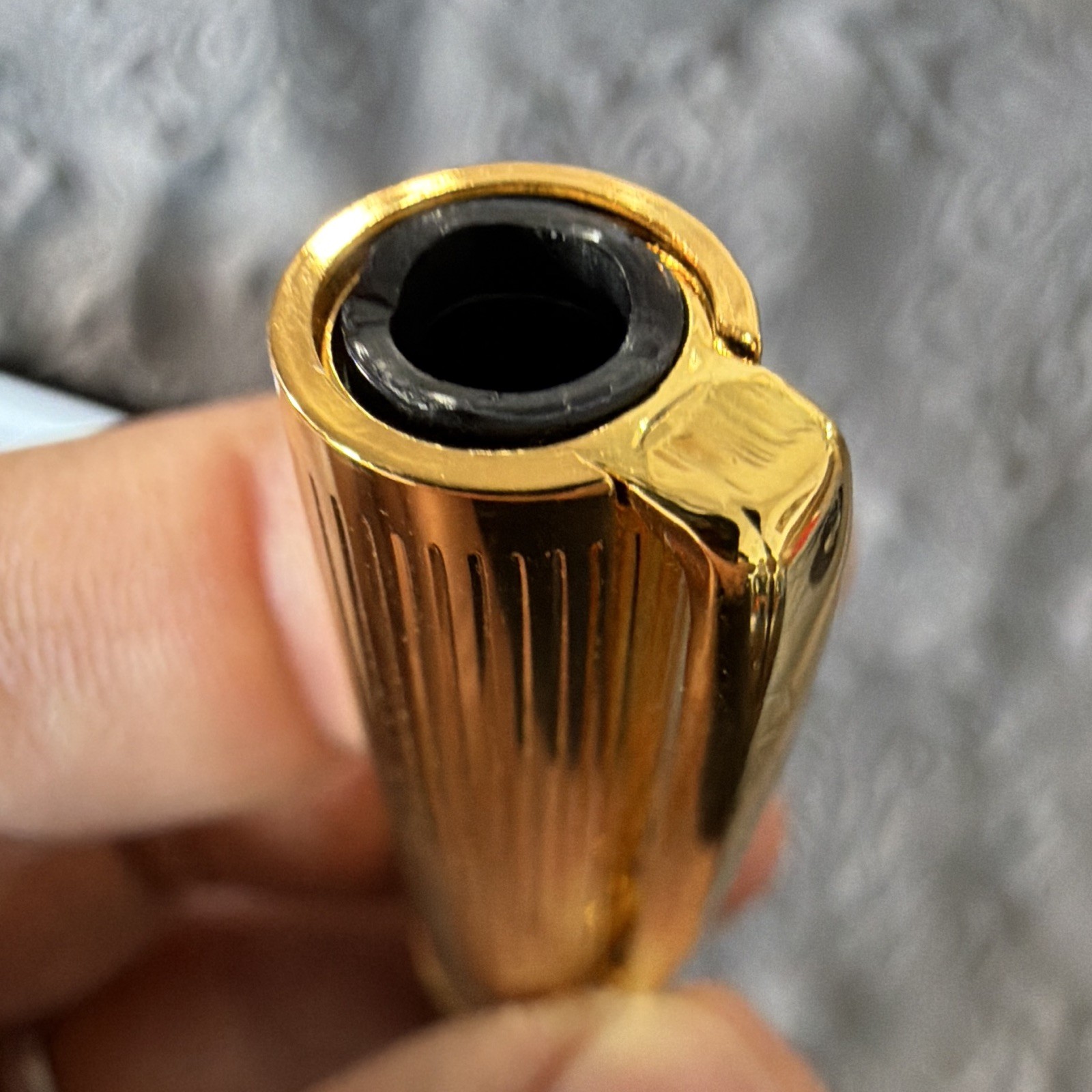 Tourneau MMXV Black & Gold Metal Ballpoint Pen, Blue Ink, Gold Trim w/Case