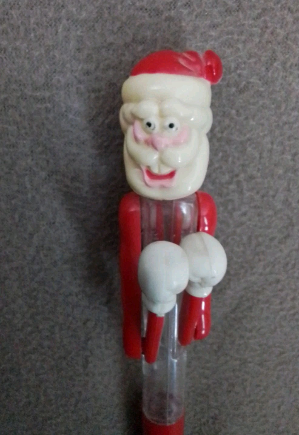 Vintage Geddes Boxing Punching SANTA Pen (Ink Is Dried Up) Nice Condition