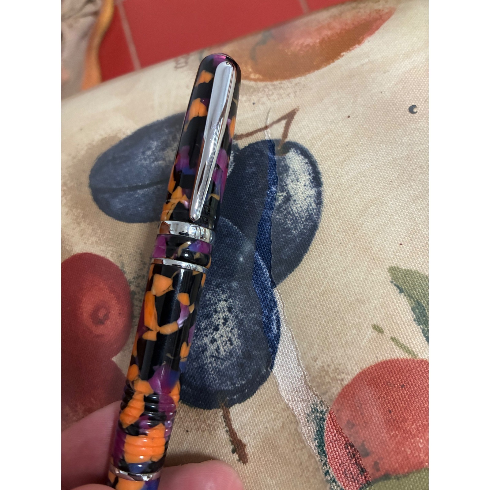 Monteverde Invicta Ballpoint Pen Mosaic Purple Orange Black Schmidt Refill M