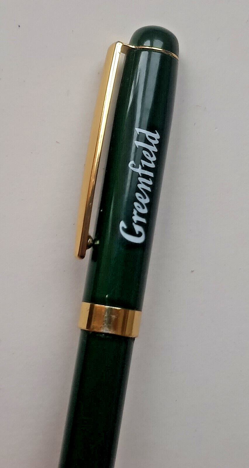 Branded ballpoint pen from Greenfield.