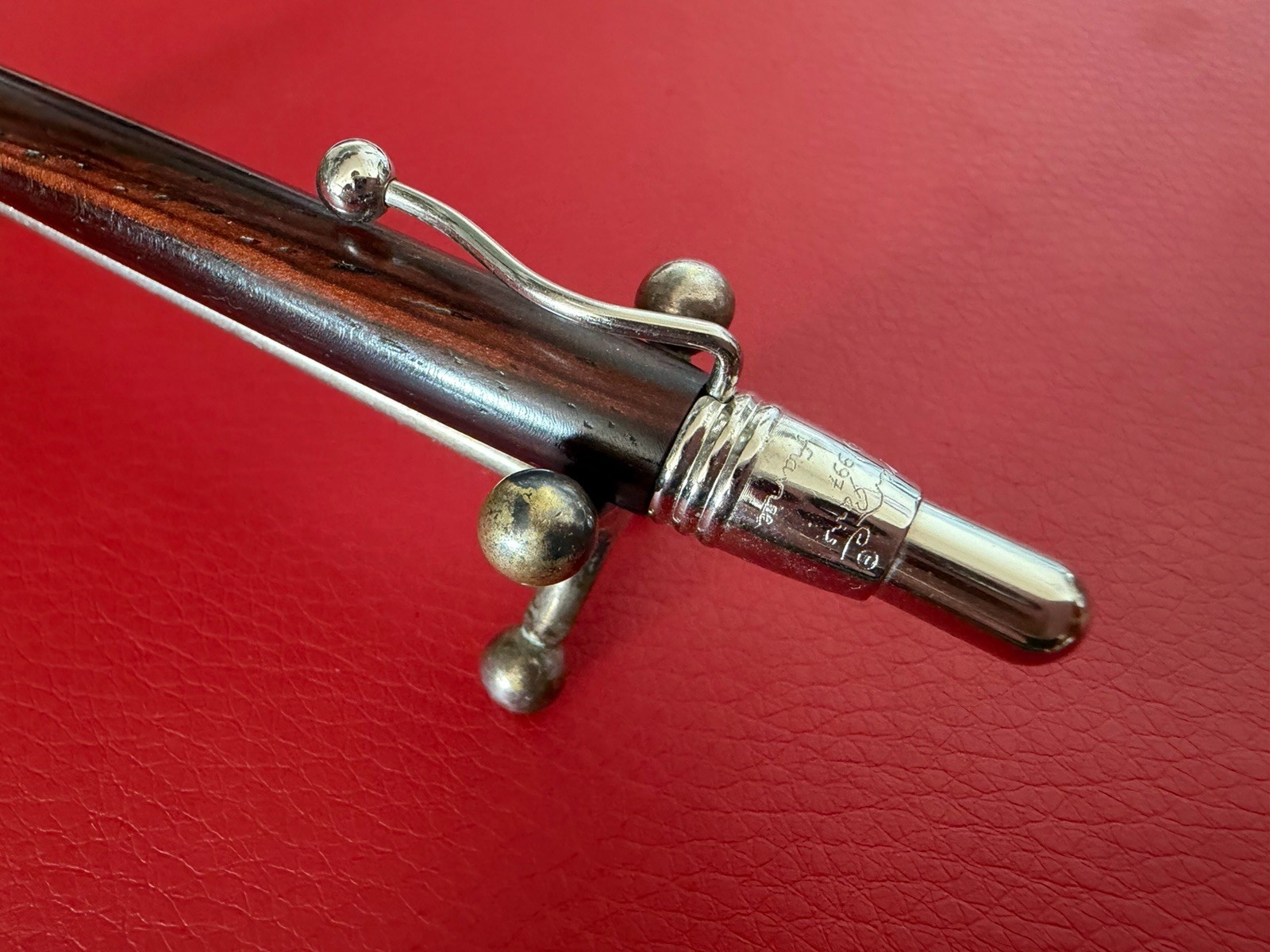 JEAN PIERRE LEPINE Indigo Ballpoint Pen Natural Wood France Vintage 1997