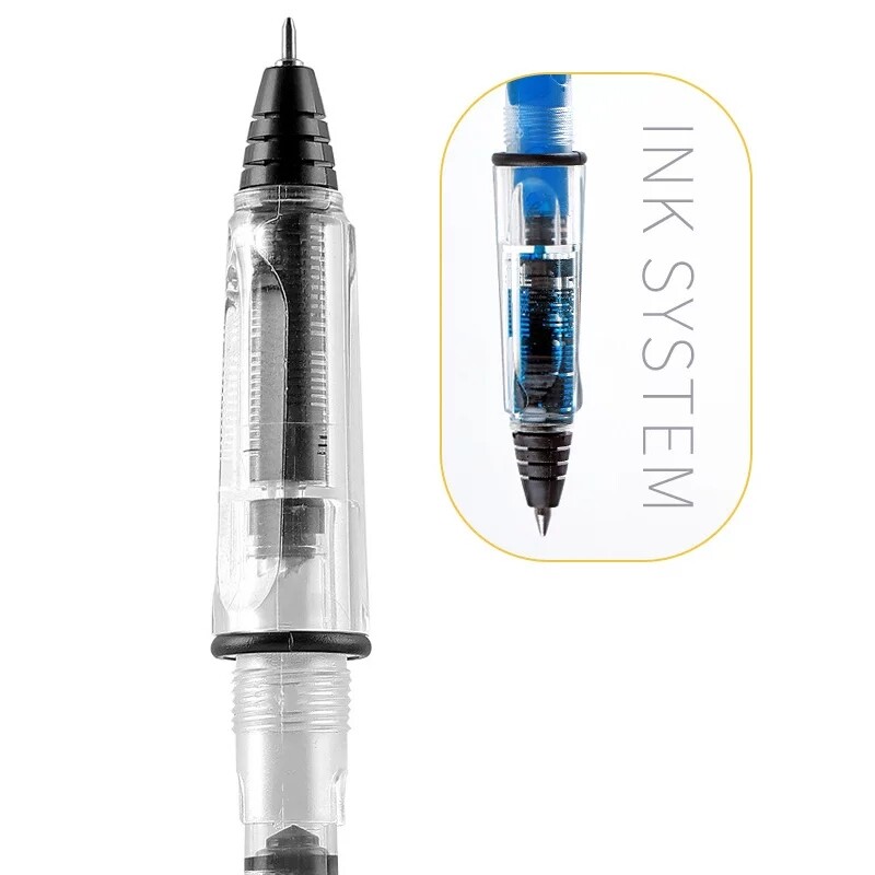 Transparent Gel Pen Creative Ink Converter Pen Type Ballpoint Pen 0.4/0.5mm