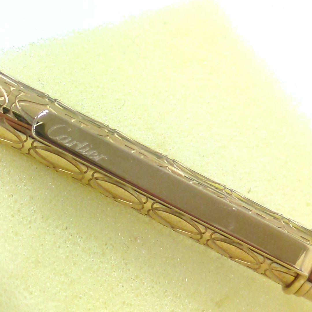 Cartier C de Ballpoint Pen Stationery Gold Authentic Unisex RARE w/ boxed