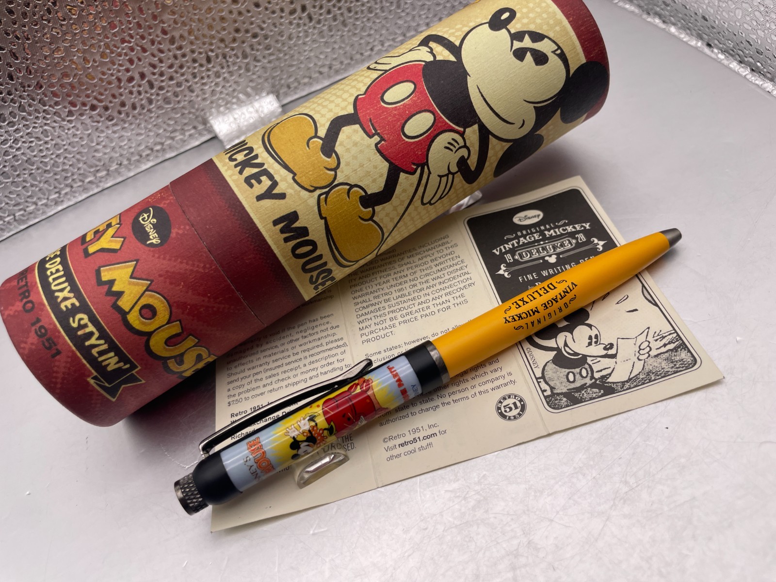 Retro 51 1951 Vintage Mickey Deluxe Mouse Ballpoint Pen Whoopee Party MMFD-10