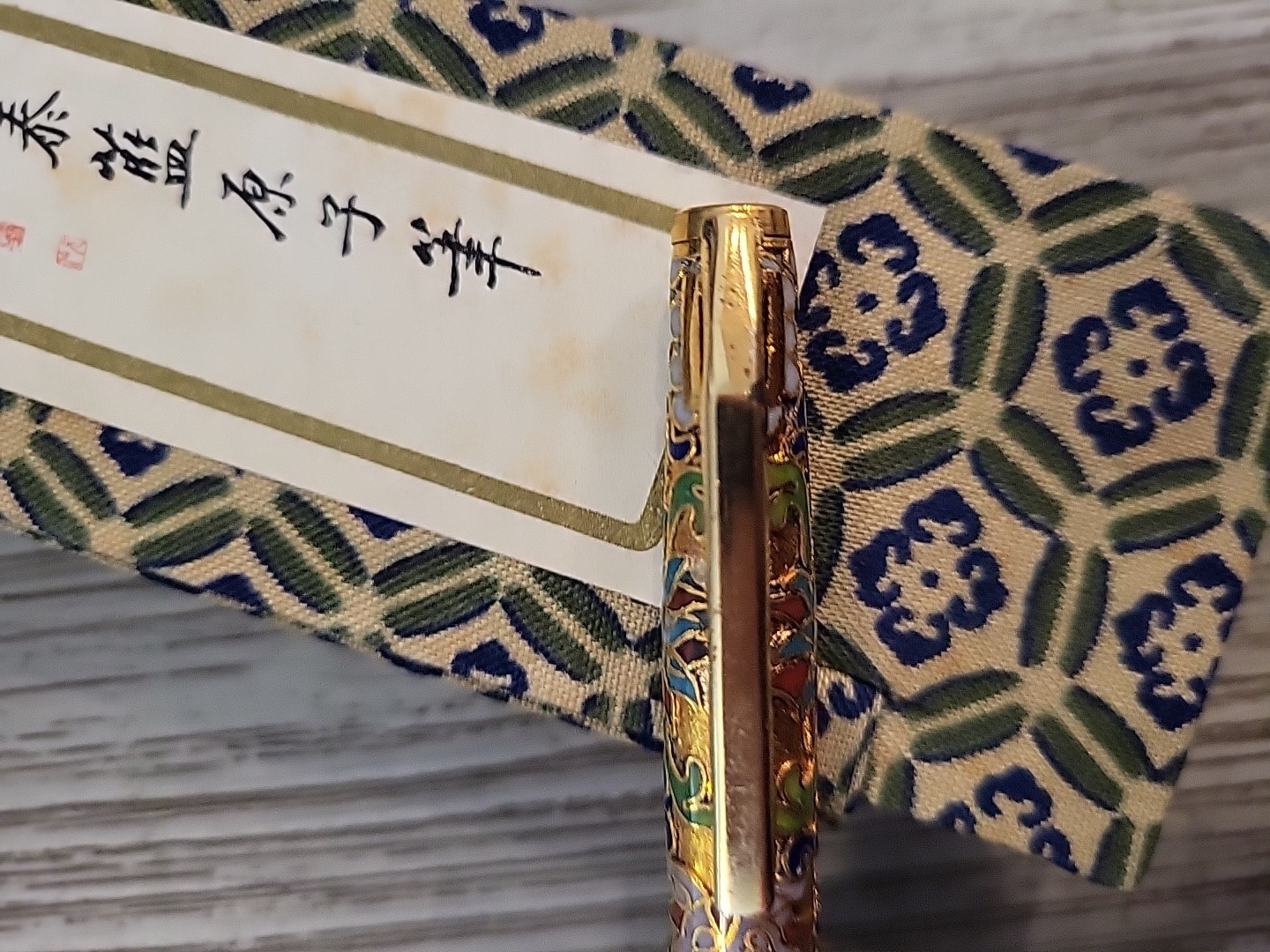 Vintage Chinese Cloisonne Enamel Ballpoint Pen