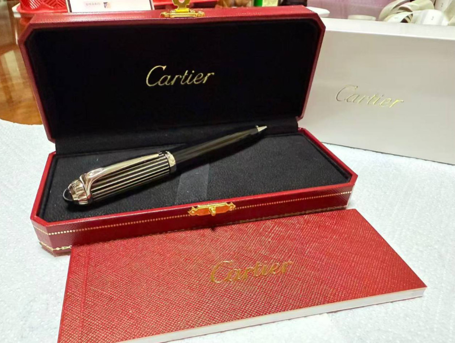 New Hot!!! Cartier Black Metal Ballpoint Pen Luxury Executive Gift Box 2026
