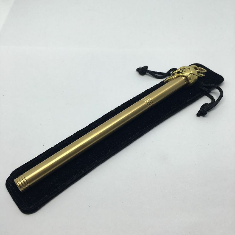 5.9″Brass Skull Ballpoint Pen Neutral Pen Office Pen Best Gift