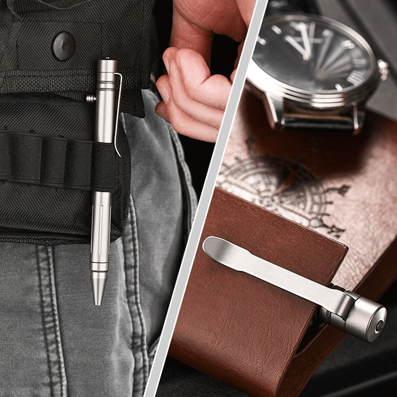 EDC Titanium Alloy Practical Ball Pen Pocket Signature Tactical Ballpoint Pen