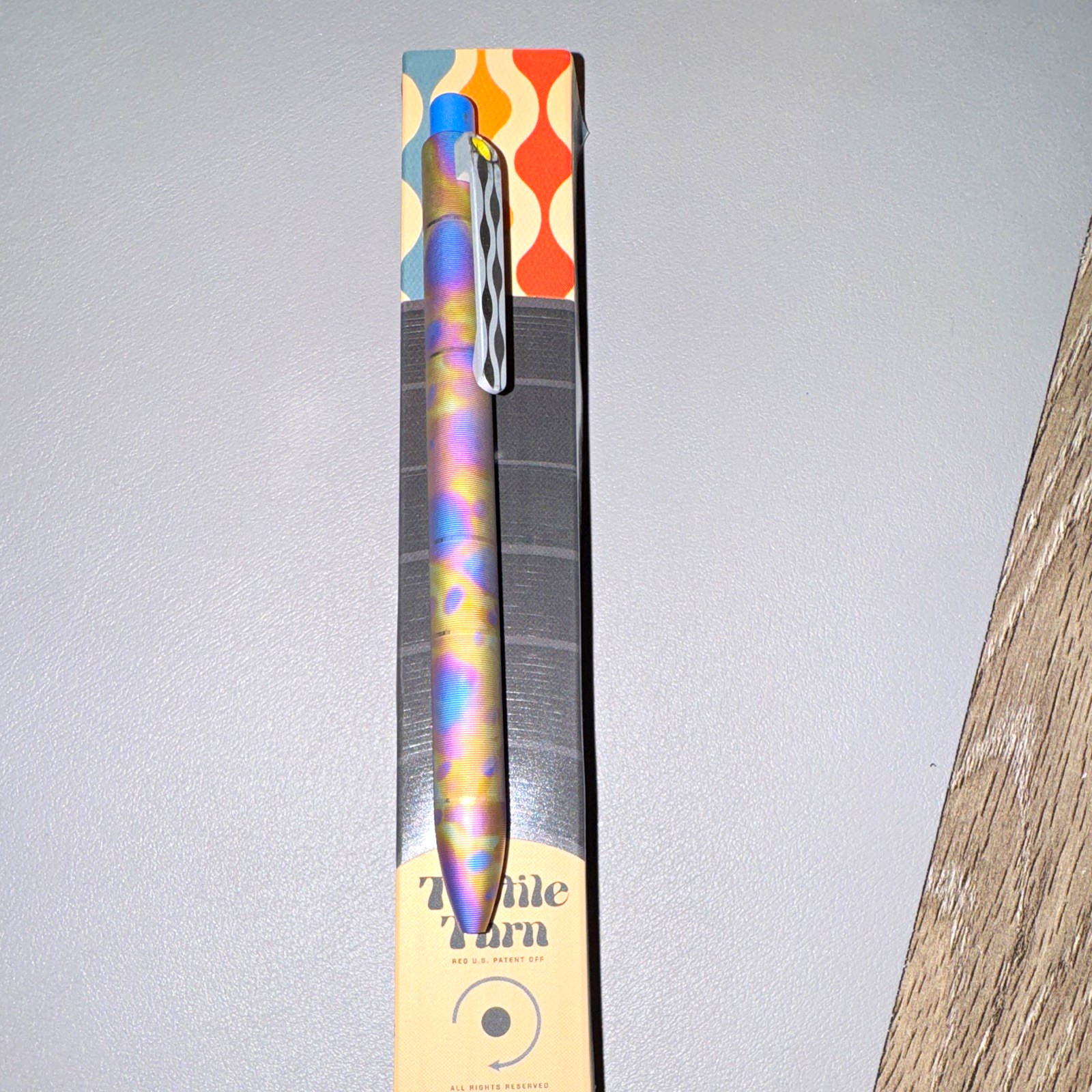 Tactile Turn GROOVE TYE DYE titanium Pen RARE