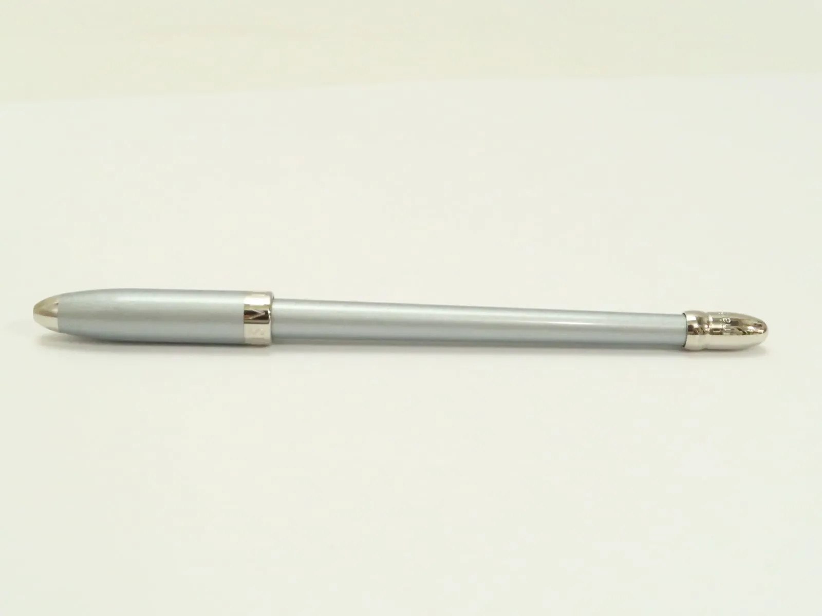 Louis Vuitton Ballpoint Pen Silver Metal Body Only Good Condition Used Japan