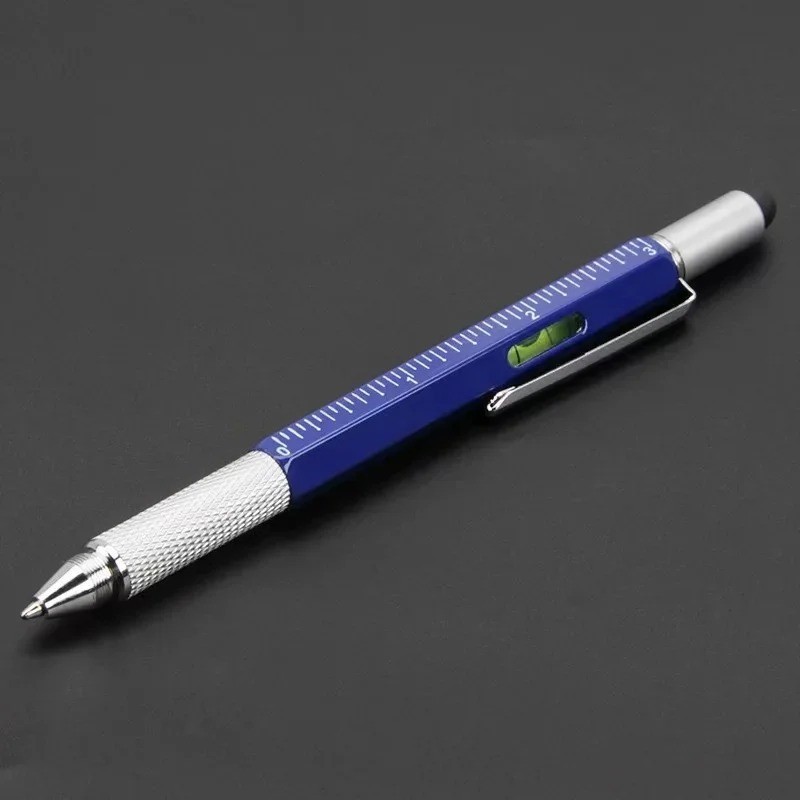 7 in1 Multifunction Ballpoint Pen with Modern Handheld Tool Measure Technical