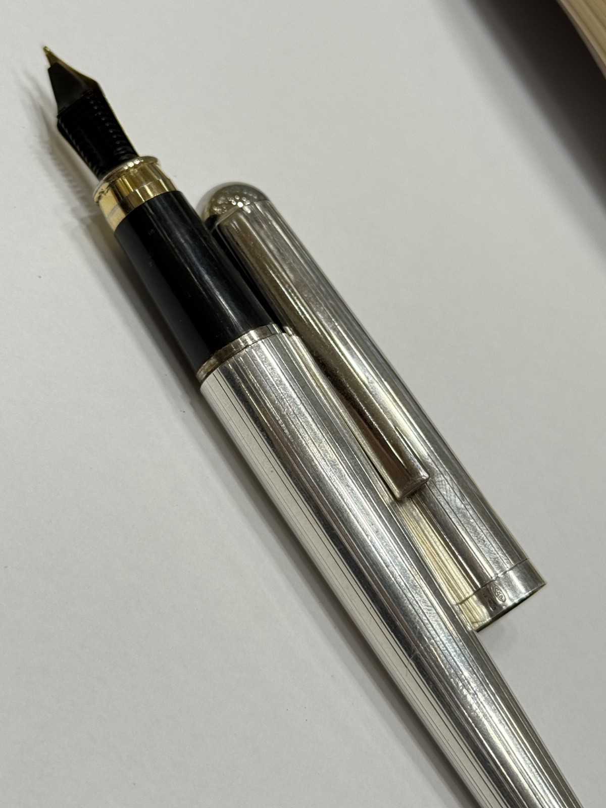 Fountain Pen Sterling Silver 925 Iridium Point!