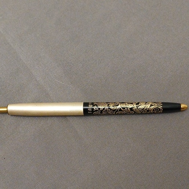 Vintage Arpege Channel No.5 14k Gold Filigree Perfumed Writing Pens w/Hard Case