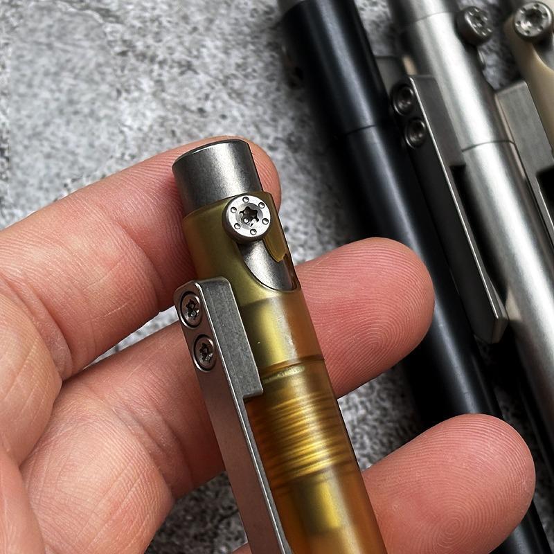 PEI PEEK POM Titanium Ballpoint Pen Signature Writing Pocket Pen Business Office