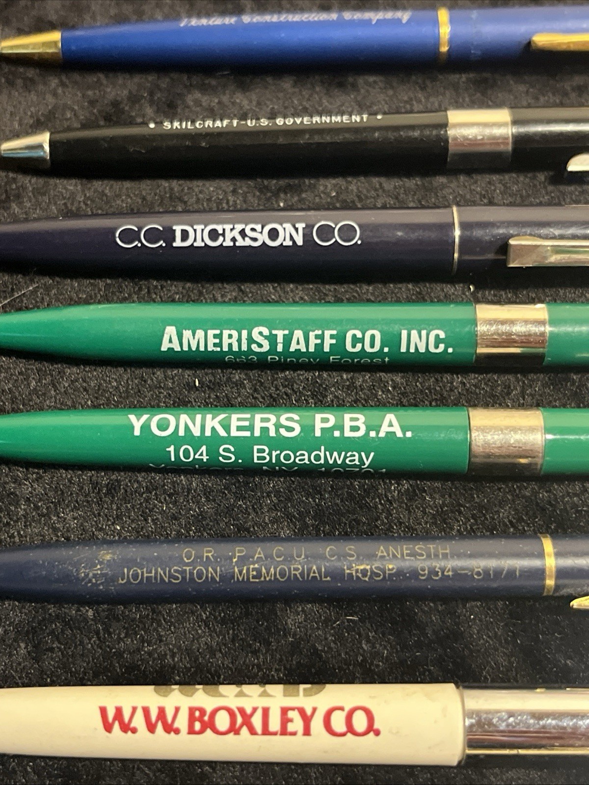 (14) Pen Lot Advertising US Government Hilton Sprint Hospital Jewelers