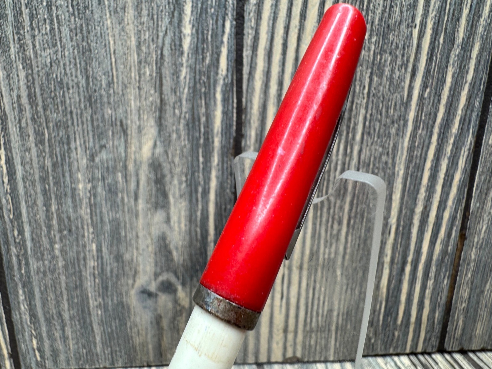 Vintage Phillips 66 Branded Red & White Click Pen Chilton Oil Salem MO