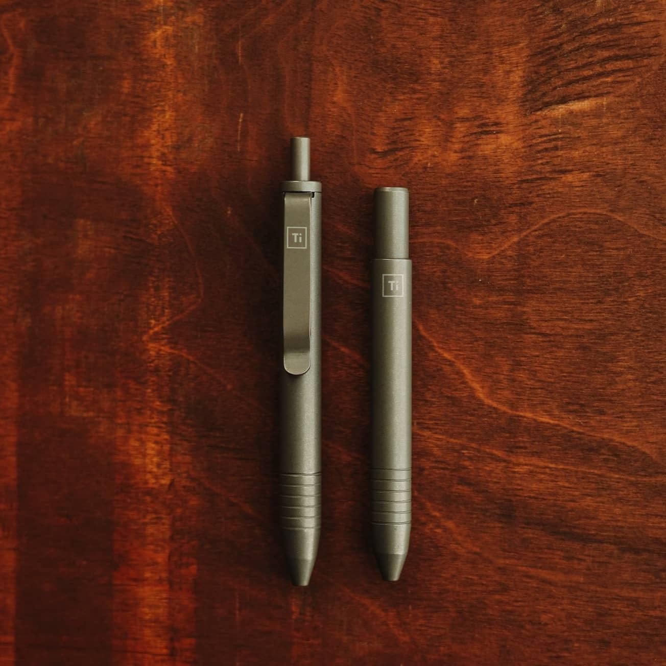 Big Idea Design Mini Click Pen Solid Brass Yellow Tone