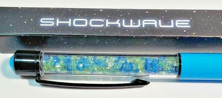 Pengems Shockwave | Neon Lights Collection Crystals Pen New W/Black Ink Refill