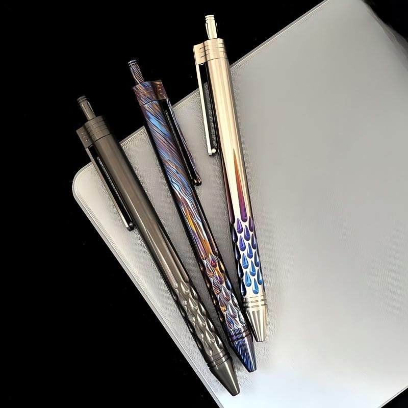 Titanium Ballpoint Pen Signature Writing Pocket Pen Business Office EDC Pen Gift