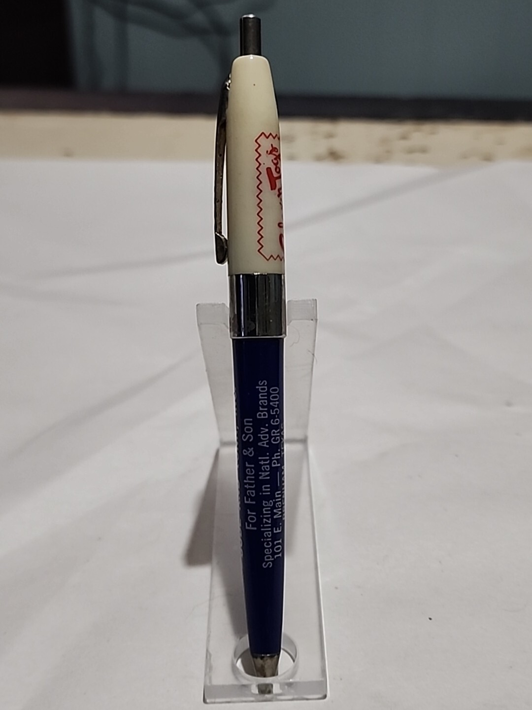 Vintage Tucker Ballpoint Pen Bode & Tonn Celluloid Relax-N-Togs A91