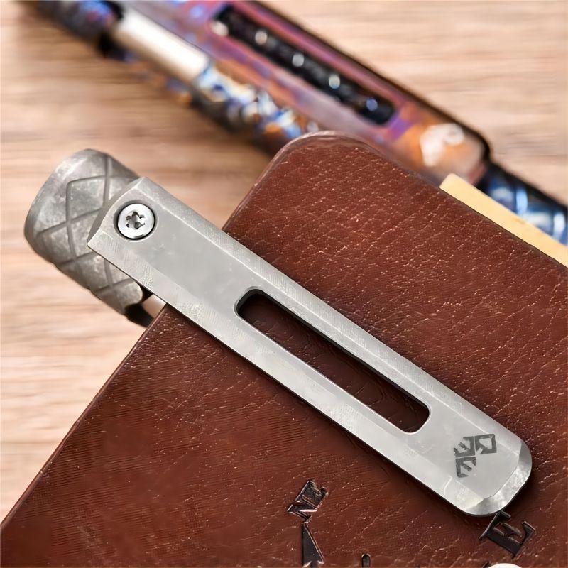 New EDC Titanium Alloy + POM / PEEK / PEI Pocket Pen Ballpoint Signature Gel Pen
