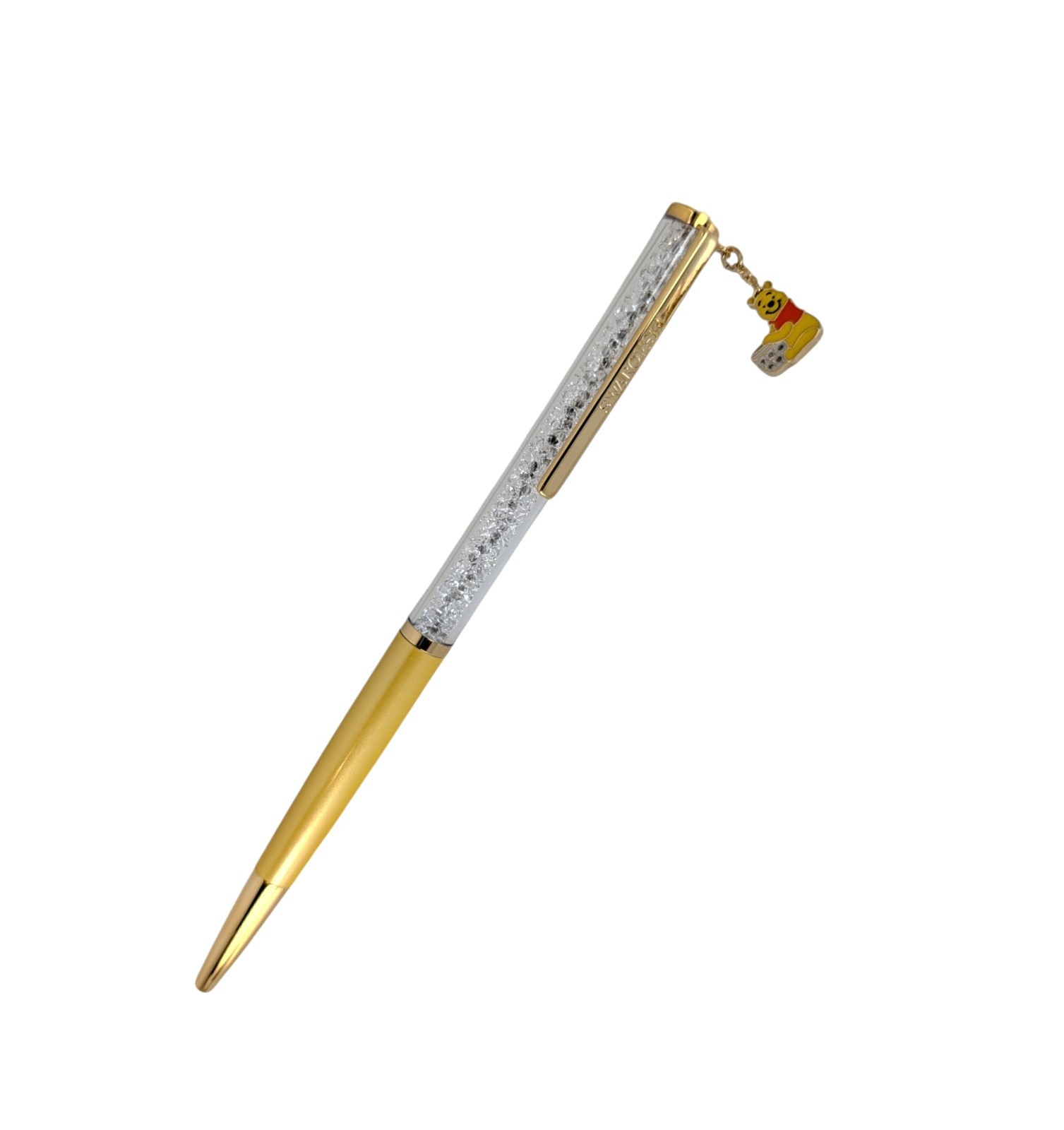 NEW 100% SWAROVSKI x DISNEY Winnie the Pooh Charm Yellow Ballpoint Pen 5742784