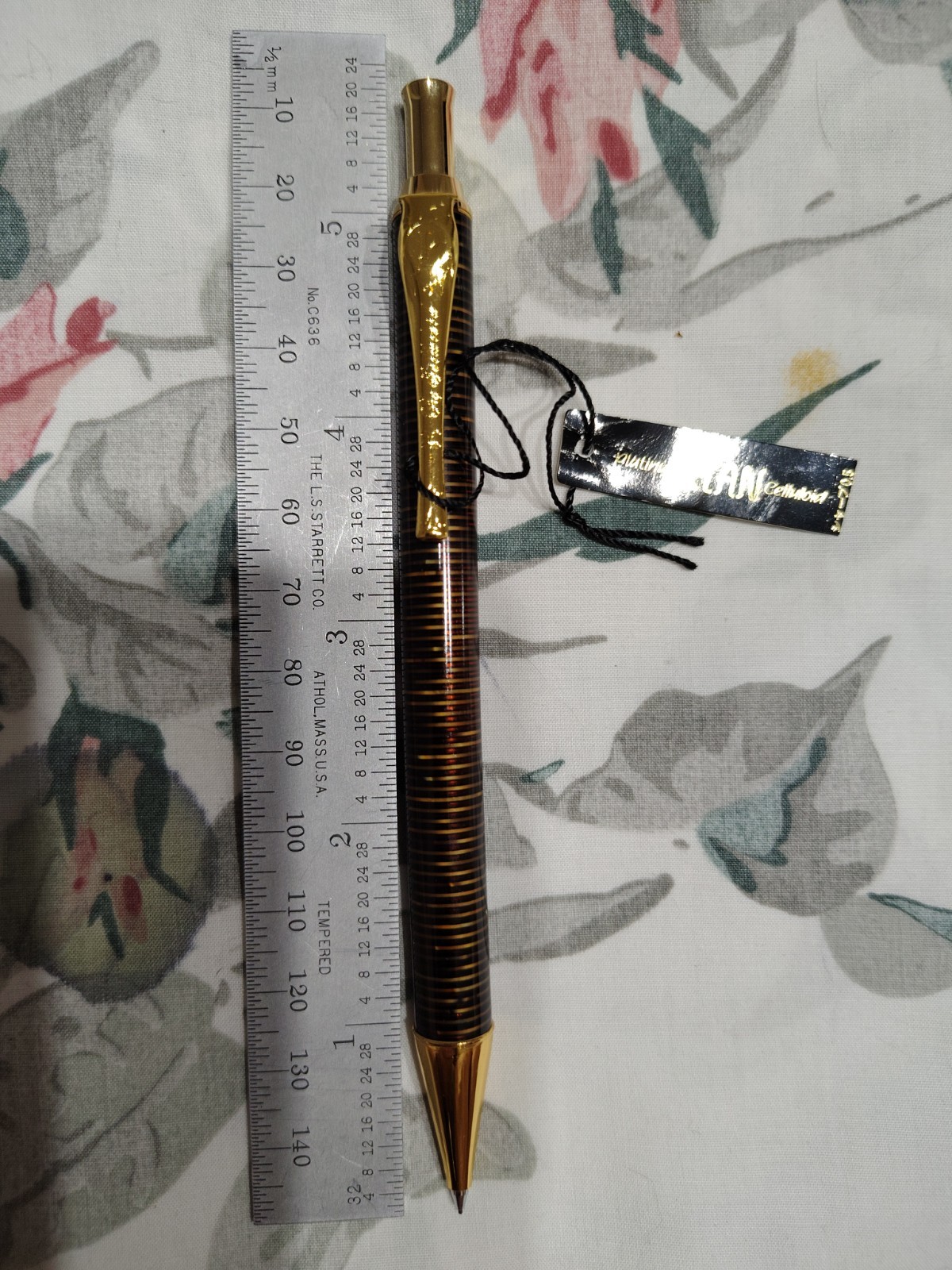 Platinum 0.5MM Marble Brown & Yellow Pencil Made In Japan