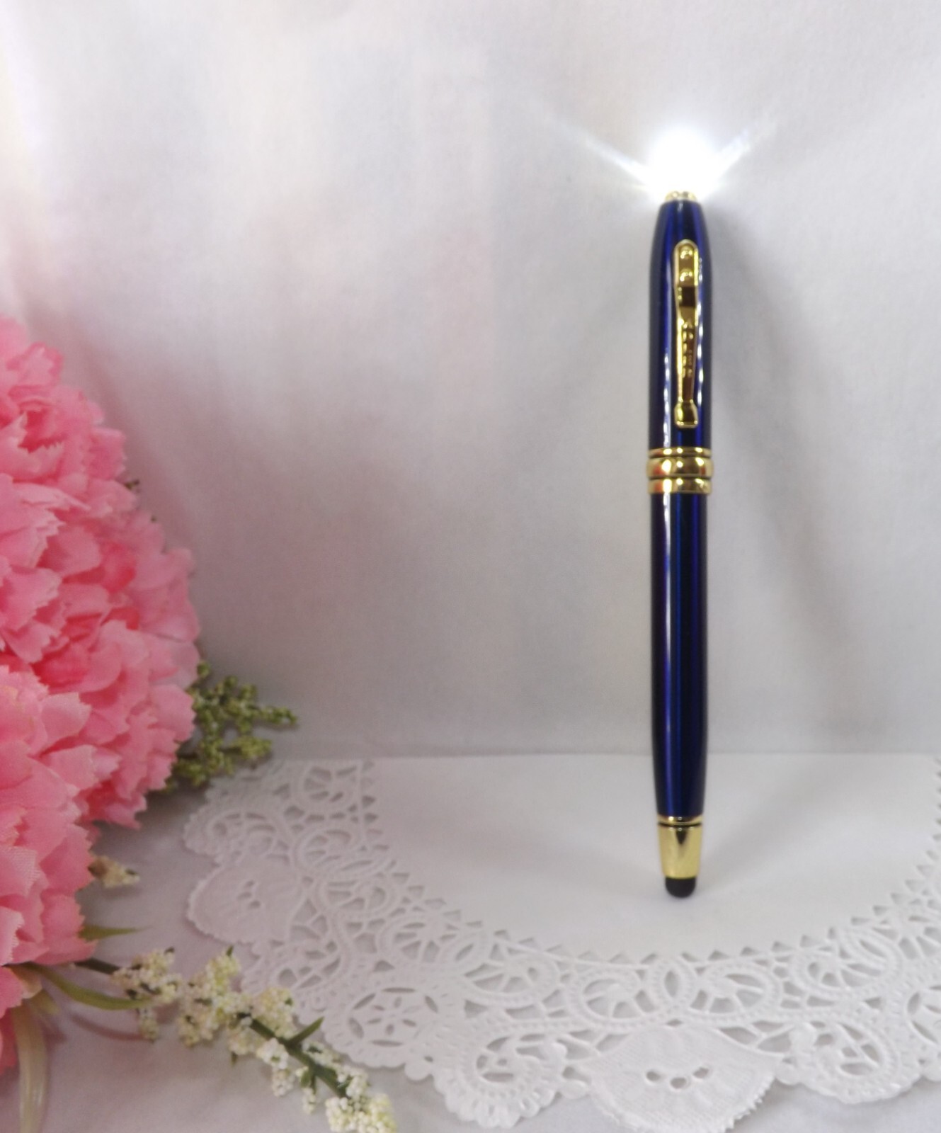 3 in 1 Royale Excel Tech Blue Ballpoint Stylus LED Adler Pen (HIGH QUALITY)