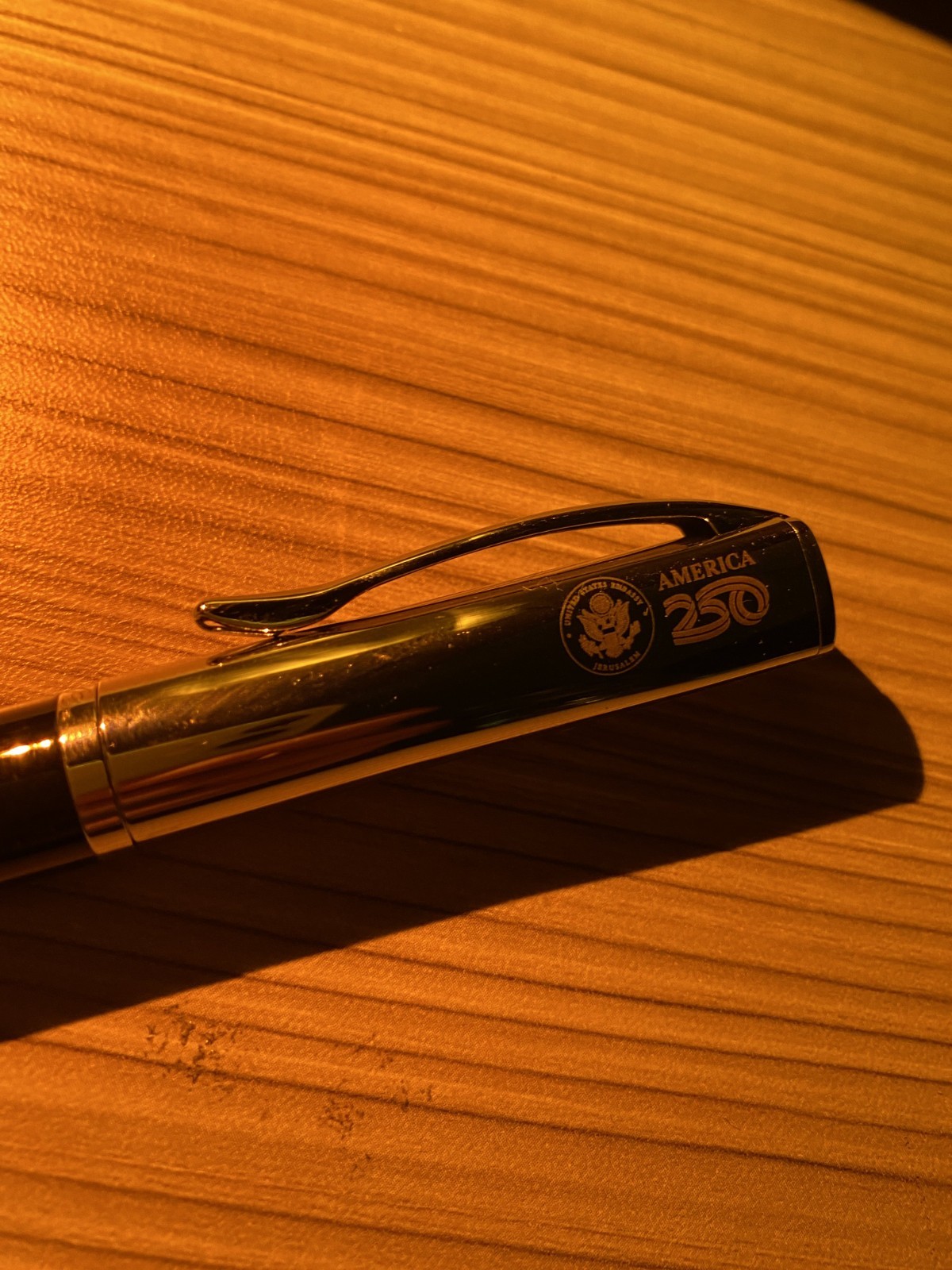 Executive Black & Silver Ballpoint Signature Pen – America 250 Commemorative