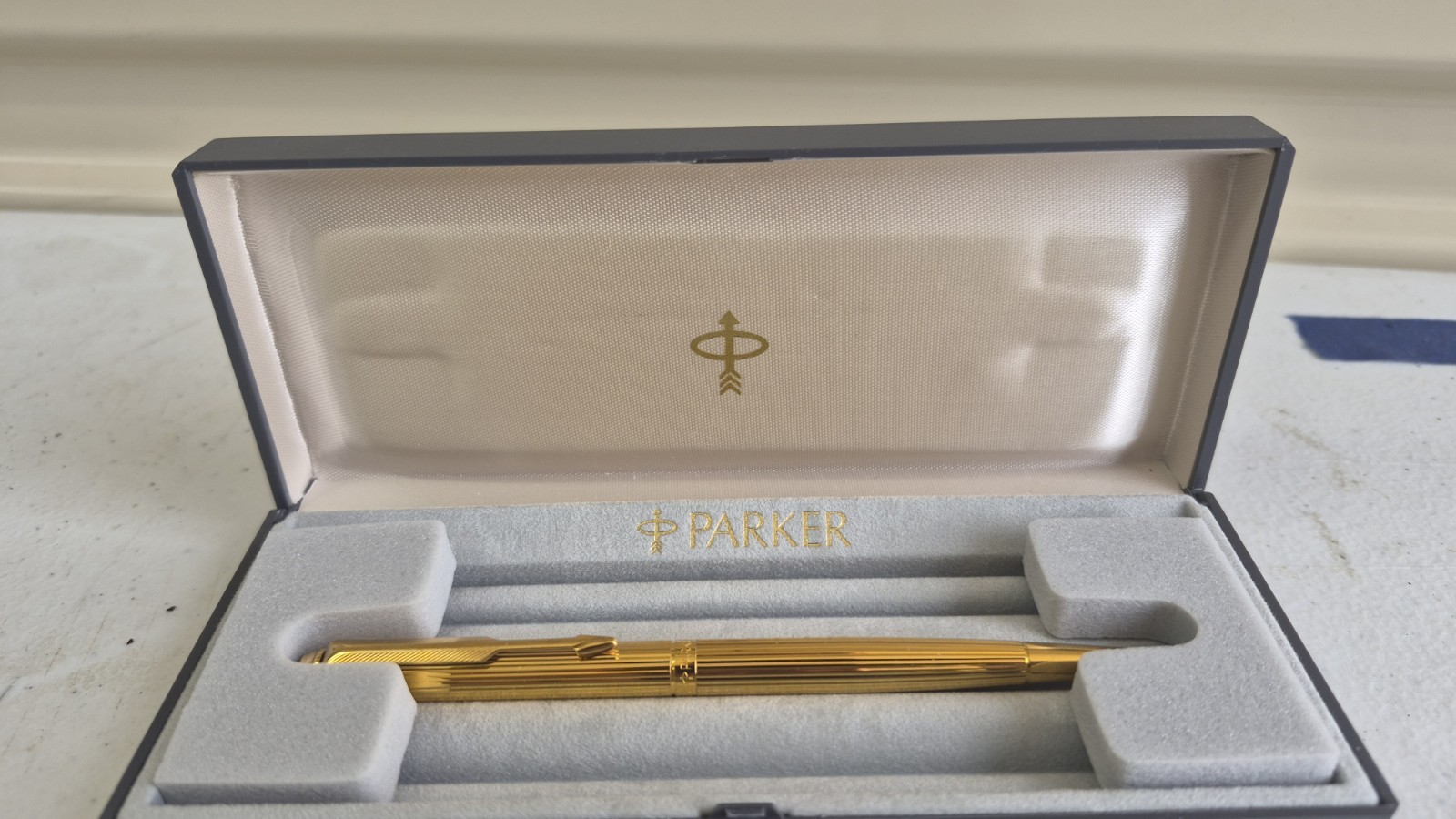 Parker 95 Insignia 23k Gold Filled Rollerball pen with Box Needs New Ink