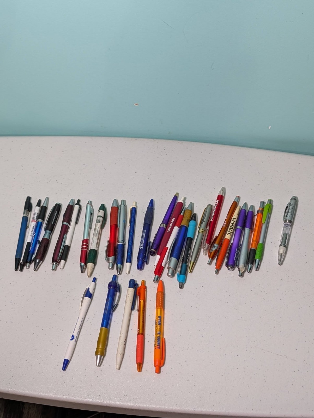 Advertising Pens Lot of 31 Pens All Random Vintage
